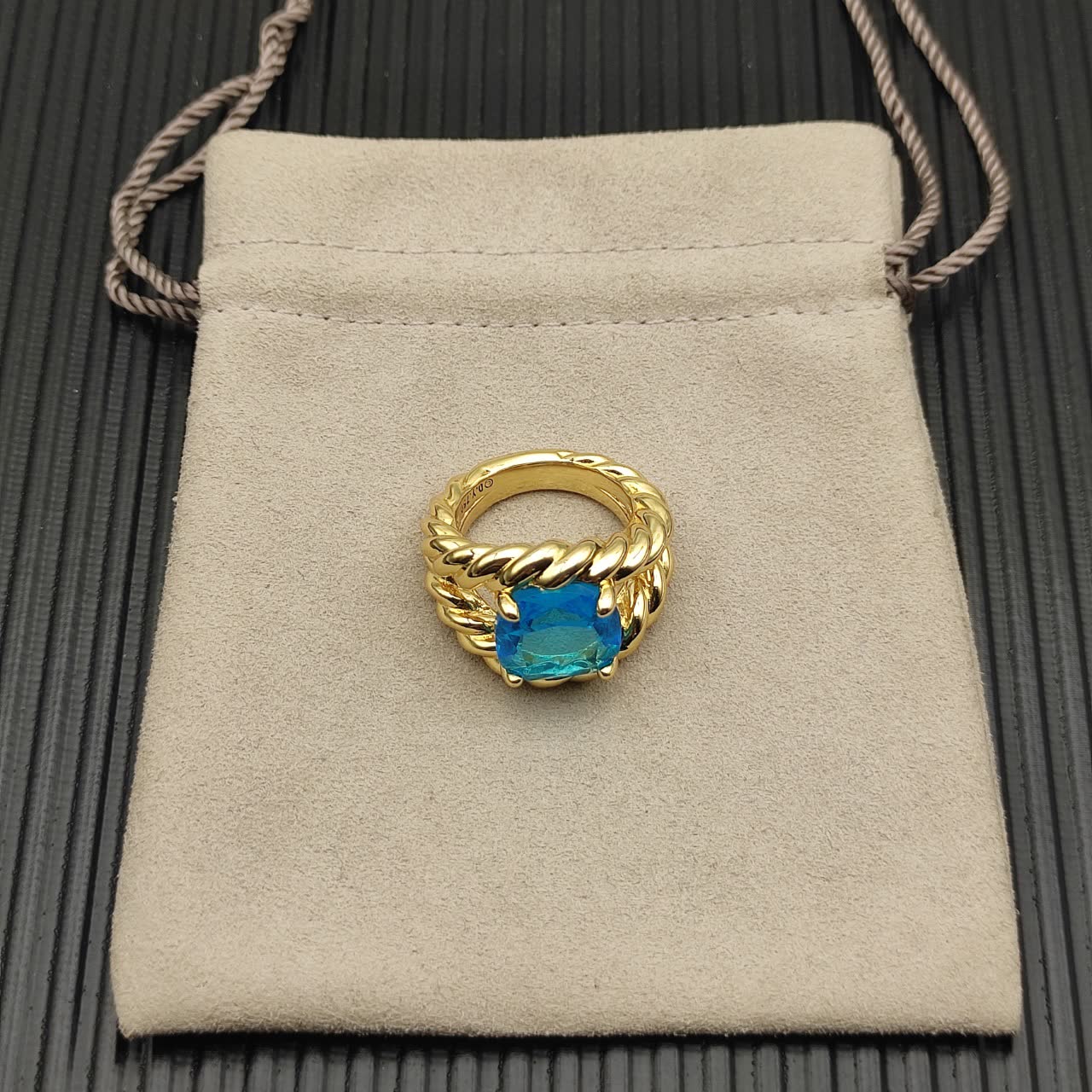 David Yurman Blue Gemstone Ring